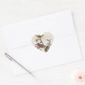Sticker Cœur Audubon Peint Bunting Bird Wildlife (Enveloppe)