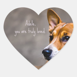 Sticker Cœur Autisme support - Message d'amour - Vraiment aimé