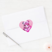 Sticker Cœur Autocolante garota kpop kawaii cantora (Enveloppe)