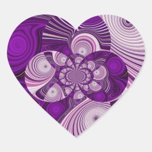 Sticker Cœur Autocollant_Coeur pourpre