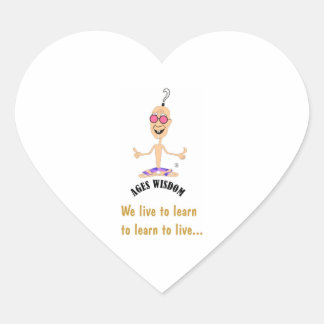 Sticker Cœur autonomisation de la sagesse