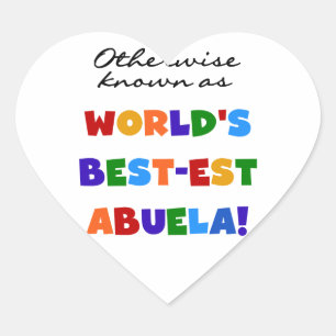 Sticker Cœur Autrement connu comme le meilleur cadeau d'Abuela