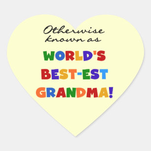 Sticker Cœur Autres cadeaux de grand-mère