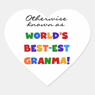 Sticker Cœur Autres cadeaux Granma les plus populaires