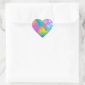 Sticker Coeur aux couleurs vives (Sac)
