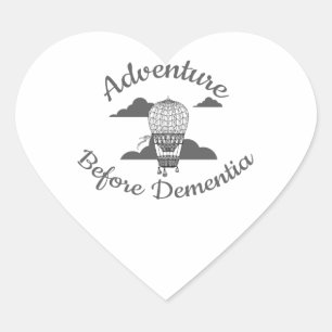 Sticker Cœur Aventure avant la démence