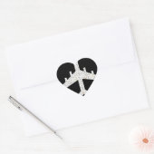 STICKER CŒUR AVION (Enveloppe)