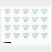 Sticker Cœur Baby Boy (Feuille)
