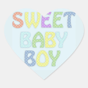 Sticker Cœur Baby Boy