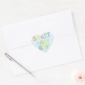 Sticker Cœur Baby Boy (Enveloppe)