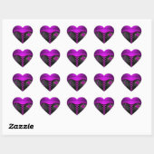 Sticker Coeur Bachelorette Party Purple Corset (Feuille)