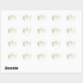 Sticker Cœur Bagues et vaches mariages (Feuille)