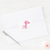 Sticker Cœur Baguette de dessin mignon chewing-gum Unicorn (Enveloppe)