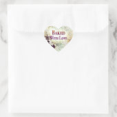Sticker Cœur Baked With Love cardistickers (naturel) (Sac)