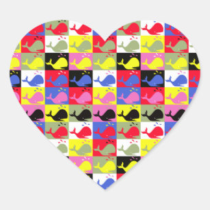 Sticker Cœur Baleines d'o d'Andy Whale-Hole™_Lots en forme de