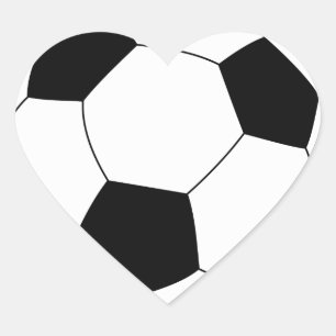 Sticker Coeur Ball de Football