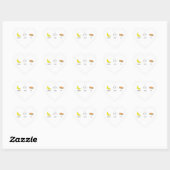 Sticker Cœur Banana Cream Pie Friends (Feuille)