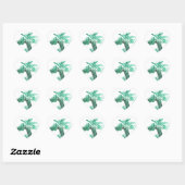 Sticker Cœur Bananier à feuille verte (Feuille)