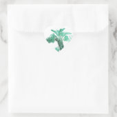 Sticker Cœur Bananier à feuille verte (Sac)