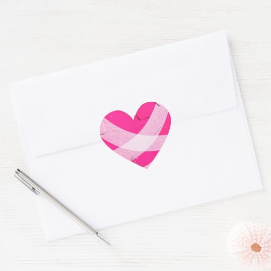 Sticker Cœur Bandaged Heart Valentine's Day (Enveloppe)