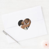 Sticker Cœur Barack et Michelle Obama (Enveloppe)