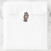 Sticker Cœur Barn Owl (Sac)