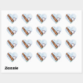 STICKER CŒUR BASEBALL (Feuille)