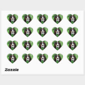 Sticker Cœur Basset Hound (Feuille)