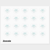 Sticker Cœur Bateaux Bleus Mariage Nautique (Feuille)