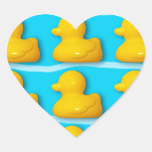 Sticker Cœur Bath Ducks