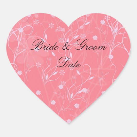 Sticker Cœur BÂTIMENTS EN FORME DE COEUR mariage (Devant)