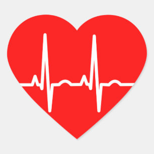 Sticker Cœur Battement de coeur