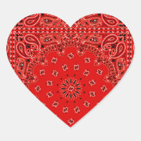 BBQ Red Paisley Western