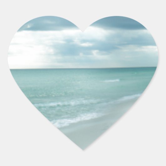 Sticker Cœur Beach de Floride (Devant)