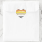 Sticker Cœur Bear Pride Paint Stripes (Sac)