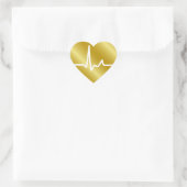 Sticker Cœur Beats de coeur doré (Sac)