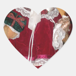 Sticker Cœur Beau Noël avec amour Avoir une belle journée et