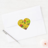 Sticker Cœur Beautiful Yellow autumn (Enveloppe)