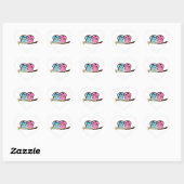Sticker Cœur Beaux hiboux (Feuille)