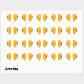 Sticker Cœur bébé émoticônes (Feuille)