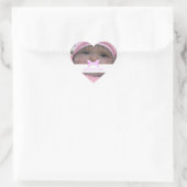 Sticker Cœur Bébé fille Cadeau photo de Dieu Arc rose (Sac)