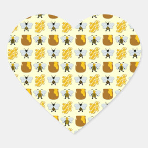 Sticker Cœur Bee Art