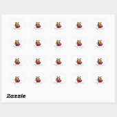 Sticker Cœur "Bee My Love, Emma" 🐝 ❤️ (Feuille)