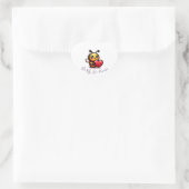 Sticker Cœur "Bee My Love, Emma" 🐝 ❤️ (Sac)