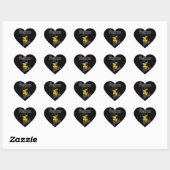 Sticker Cœur Beethoven Chick #4 (Feuille)