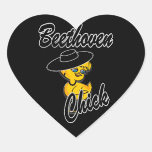 Sticker Cœur Beethoven Chick #4