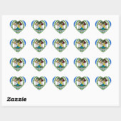 Sticker Cœur Belize (Feuille)