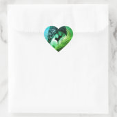 Sticker Cœur Belle autocollante - vibrations positives (Sac)