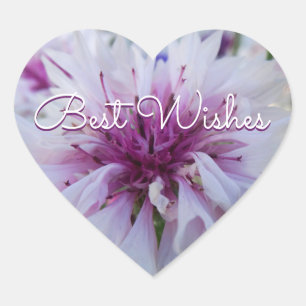 Sticker Cœur Belle fleur. 