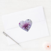 Sticker Cœur Belle fleur. (Enveloppe)